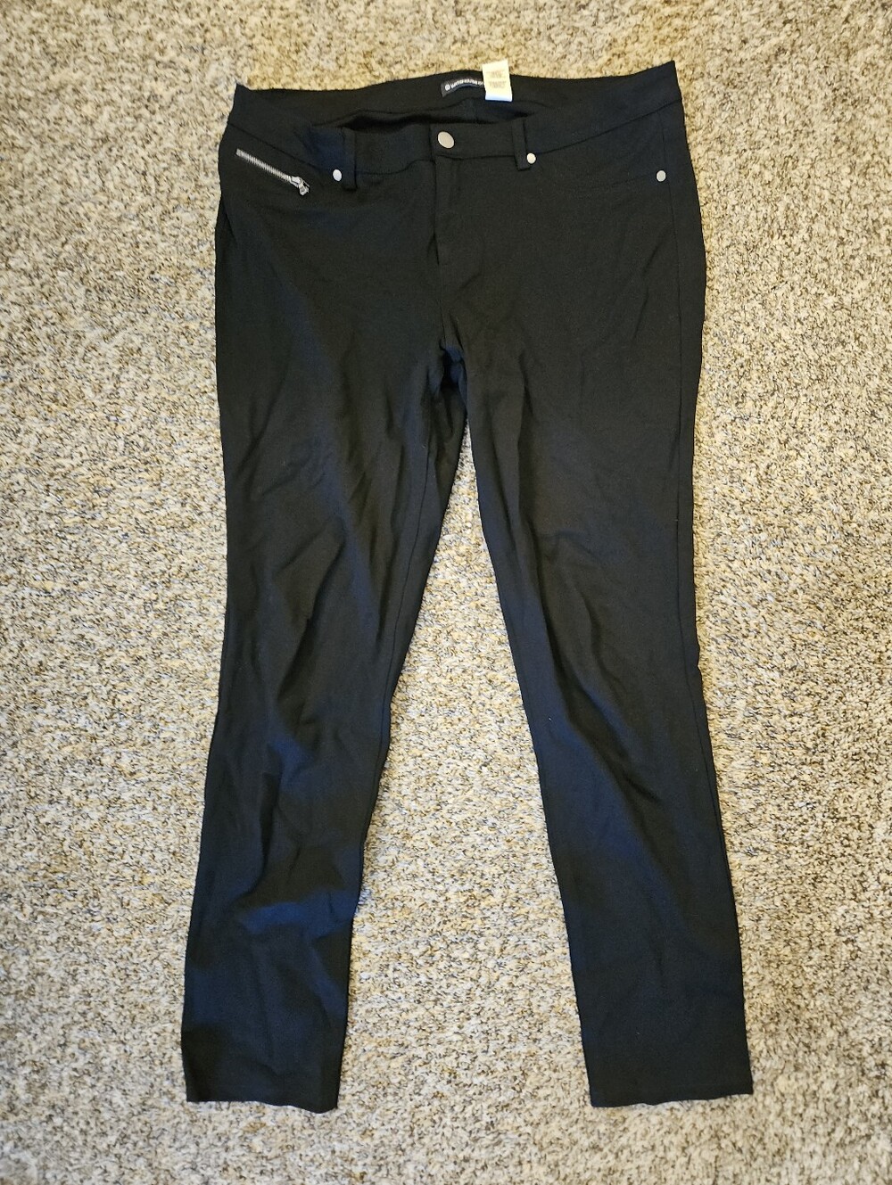 Warehouse One Black Skinny Stretch Pants Size L